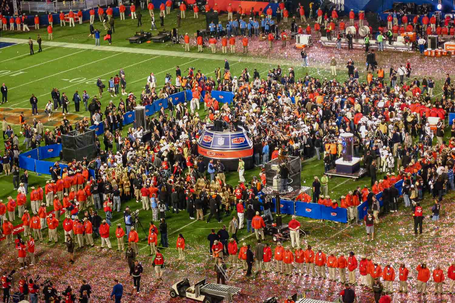 Superbowl 44 in Miami 2010 - New Orleans Saints - Indianapolis Colts - Sun Life Stadium Miami - Superbowl 44 - Eindruecke Colts vs Saints - Sun Life Stadium Miami - Superbowl Miami 2010 in Florida USA American Football Endspiel
