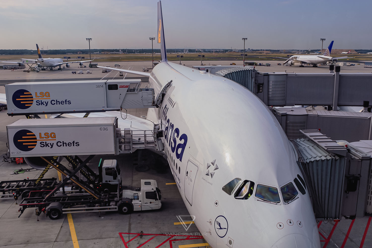 Lufthansa Airbus A380 LH 462 - Inaugural flight - Frankfurt to Miami - Report and experience about the inaugural flight LH462 of the new Lufthansa Airbus A380 from Frankfurt to Miami in Business Class Gate C16