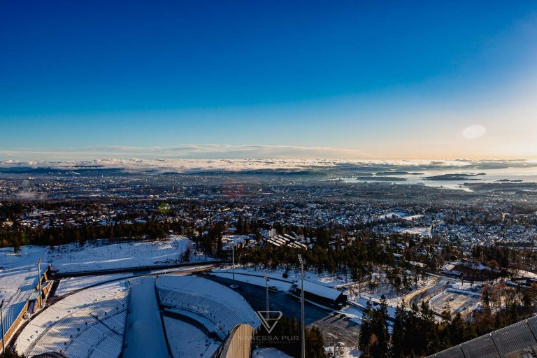 Sehenswürdigkeiten Oslo – Holmenkollen – Aussicht Sprungschanze