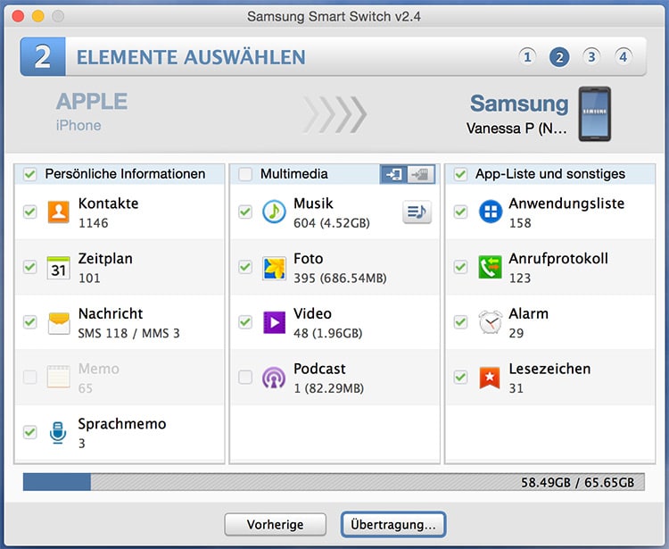 Wechsel von iPhone (iOS) zu Samsung Galaxy (Android) - Wechsel von iPhone IOS zu Android - Samsung, LG, Huawei - Tipps
