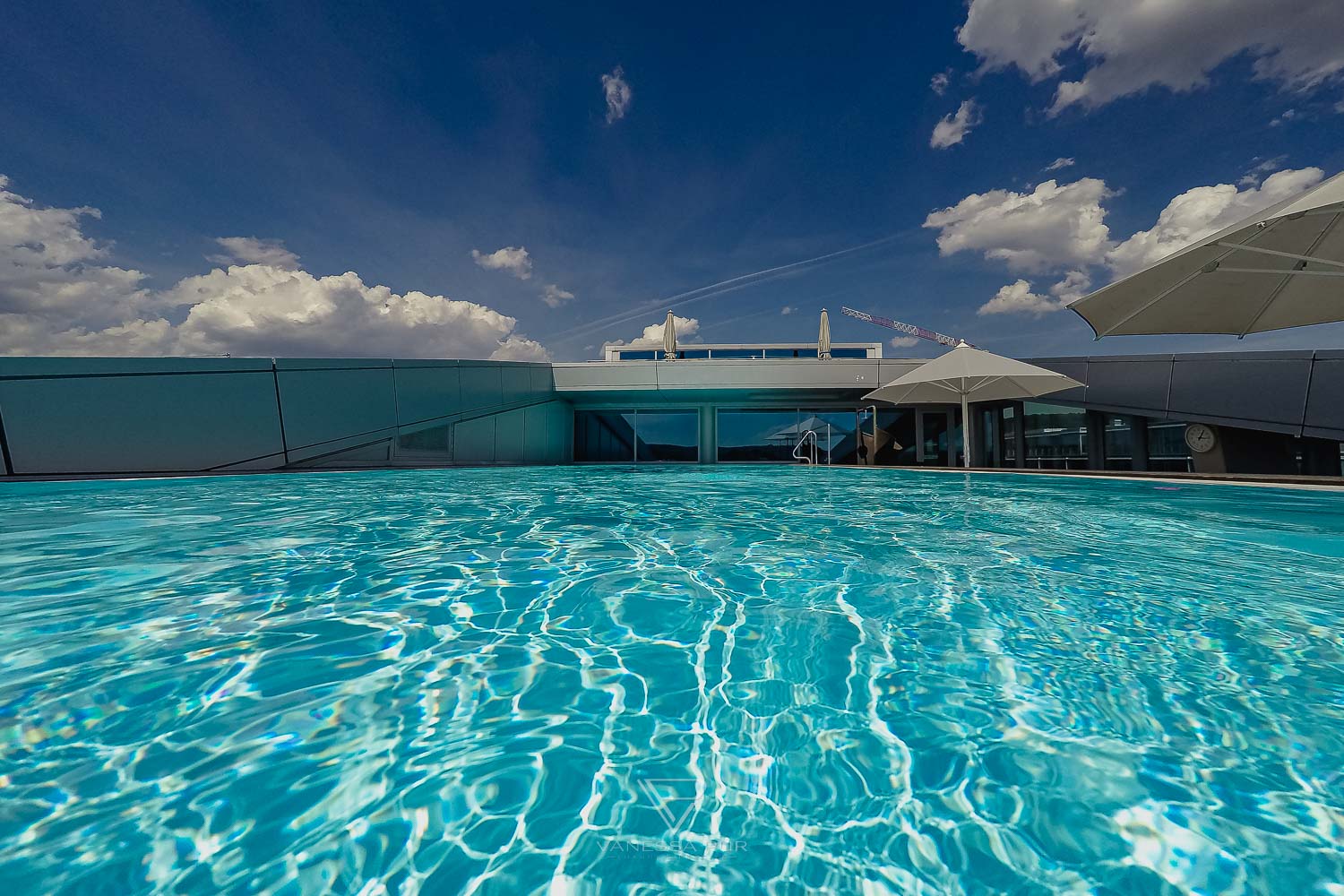 Kameha Spa Powerhouse Infinity Pool - at Kameha Grand Hotel Bonn - Wellness Spa and Recreation