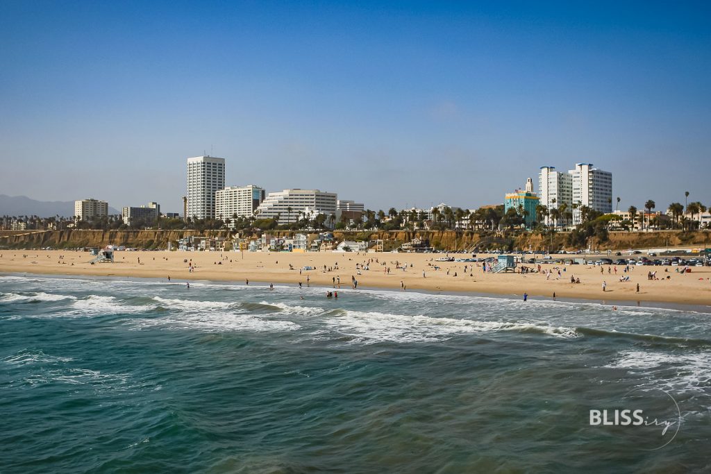 Los Angeles - Santa Monica Pier - Ferris Wheel - Riesenrad und Steg - Sehenswürdigkeiten Los Angeles - Scenic Spots - Baywatch