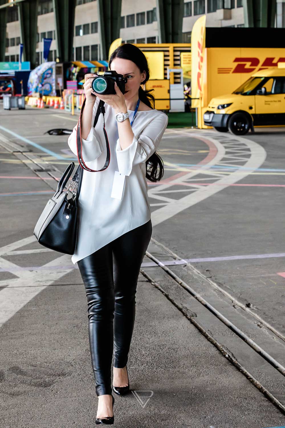 Vanessa Pur BMW i8 driving experience on the Formula E race track in Berlin - Race Track & Driving Experience - HarmanKardon GetElectrified Formula E Grand Prix Berlin - BMW Motorsport Event and Driving Experience with BMW i8 ECar