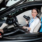 Vanessa Pur BMW i8 driving experience on the Formula E race track in Berlin - Race Track & Driving Experience - HarmanKardon GetElectrified Formula E Grand Prix Berlin - BMW Motorsport Event and Driving Experience with BMW i8 ECar