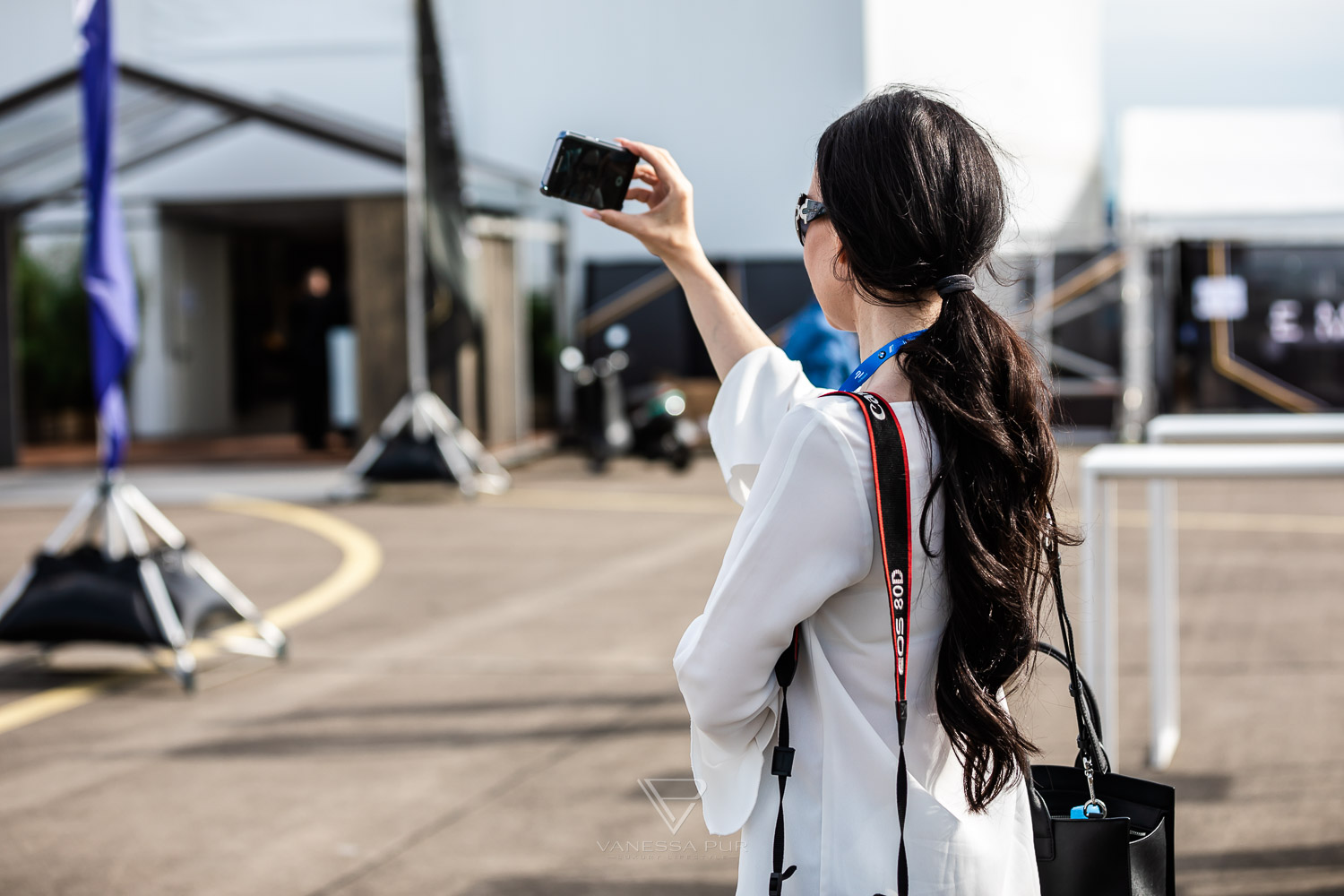 Vanessa Pur BMW i8 driving experience on the Formula E race track in Berlin - Race Track & Driving Experience - HarmanKardon GetElectrified Formula E Grand Prix Berlin - BMW Motorsport Event and Driving Experience with BMW i8 ECar