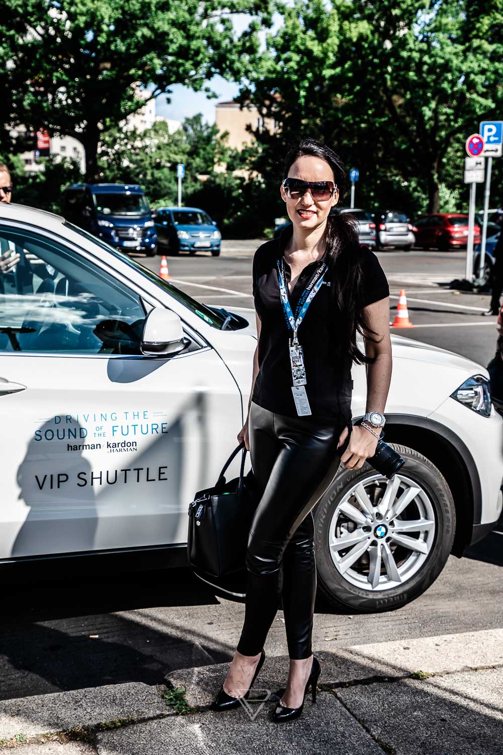 Vanessa Pur at Formula E race motorsport in Berlin - Tempelhof Airport - VIP at MS Amlin Andretti Racing Team - FIA Formula E - Electric Streetracing - Grid Girl - Speed Event Motorsport Event Blogger