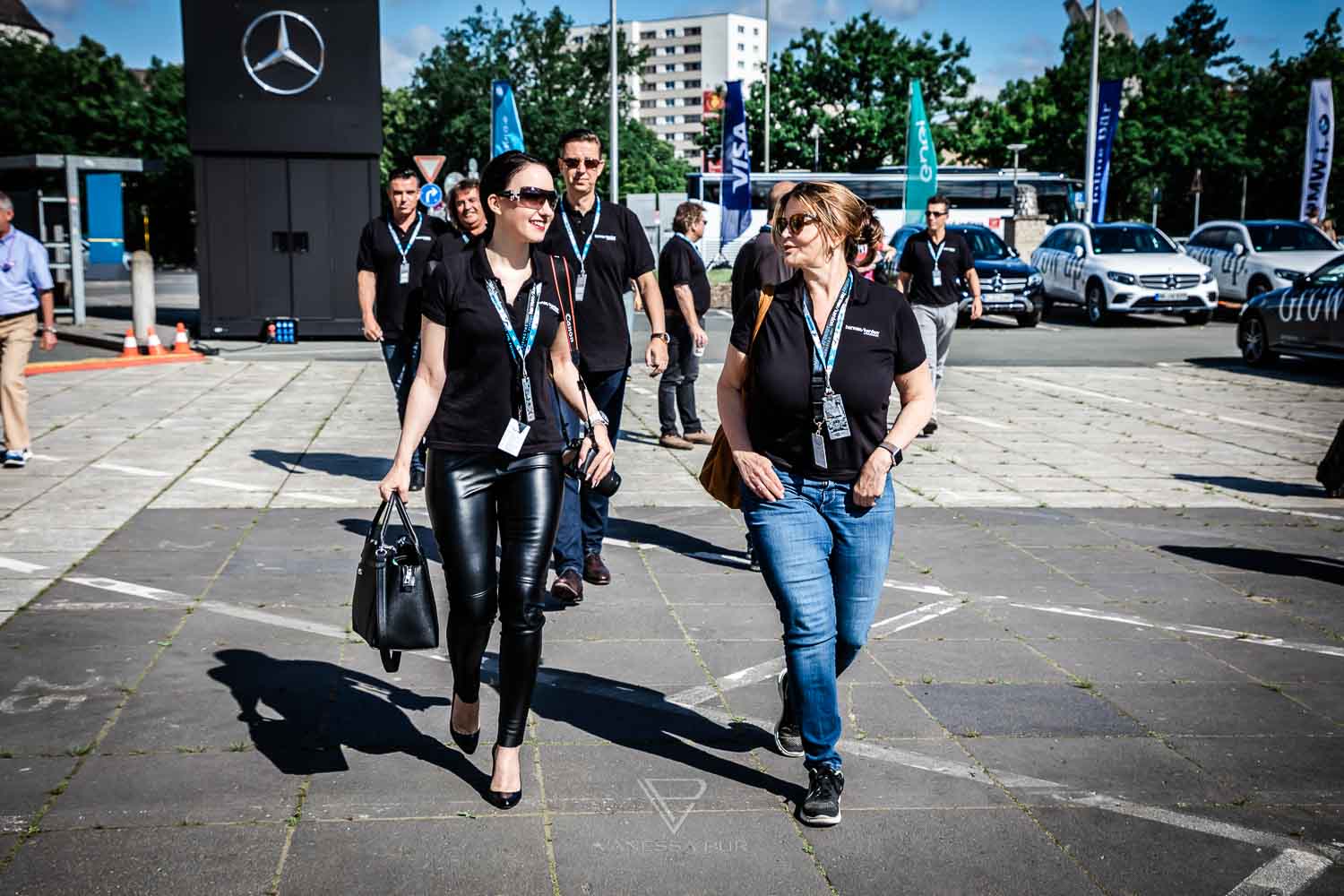 Vanessa Pur at Formula E race motorsport in Berlin - Tempelhof Airport - VIP at MS Amlin Andretti Racing Team - FIA Formula E - Electric Streetracing - Grid Girl - Speed Event Motorsport Event Blogger