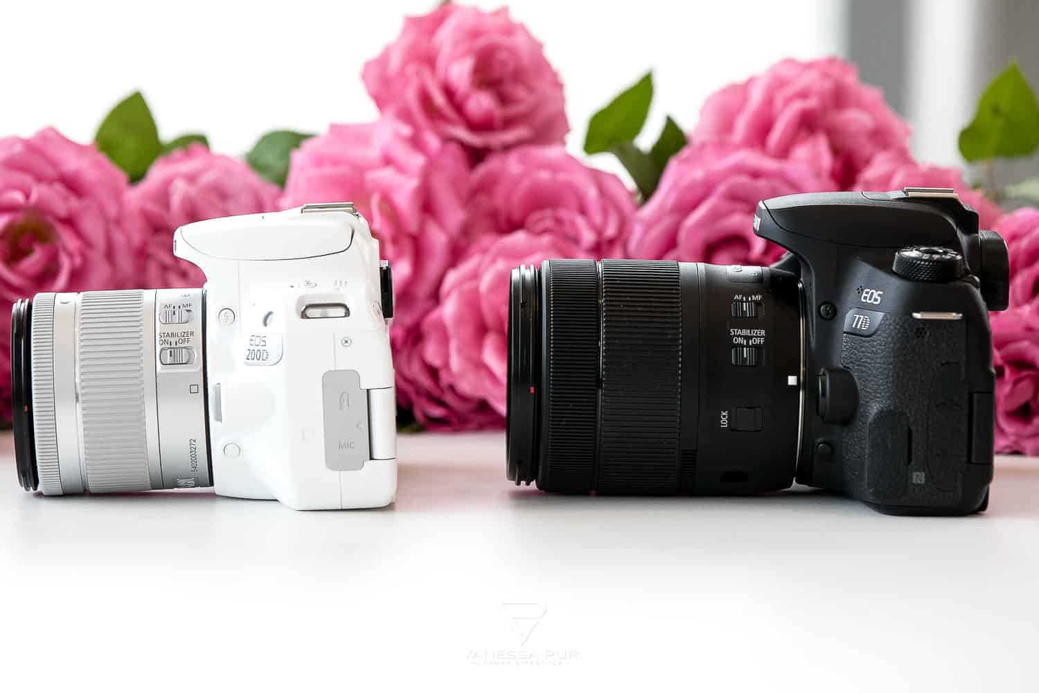 YouTuber Ausrüstung für Anfänger - YouTube Kameraausrüstung 1 Canon 77D - Die beste Kamera für YouTuber, Blogger, Hobbyfotografen - Erfahrungen - Die Allround-Kamera Canon 77D Produkttest und Bewertung - Erfahrung mit der Canon Kamera - Technikblogger Vanessa Pur - Vergleich Canon EOS 200D vs. EOS 800D vs. 77D - Unterschiede, Vorteile, Handling - Kamera für Blogger - Kamera Einstellungen verstehen - Bessere Fashion Fotos für Fashionblogger CANON 200D - Die Einstiegskamera für Blogger, YouTuber, Hobbyfotografen - CANON EOS 200D Rebel SL2 Review Test