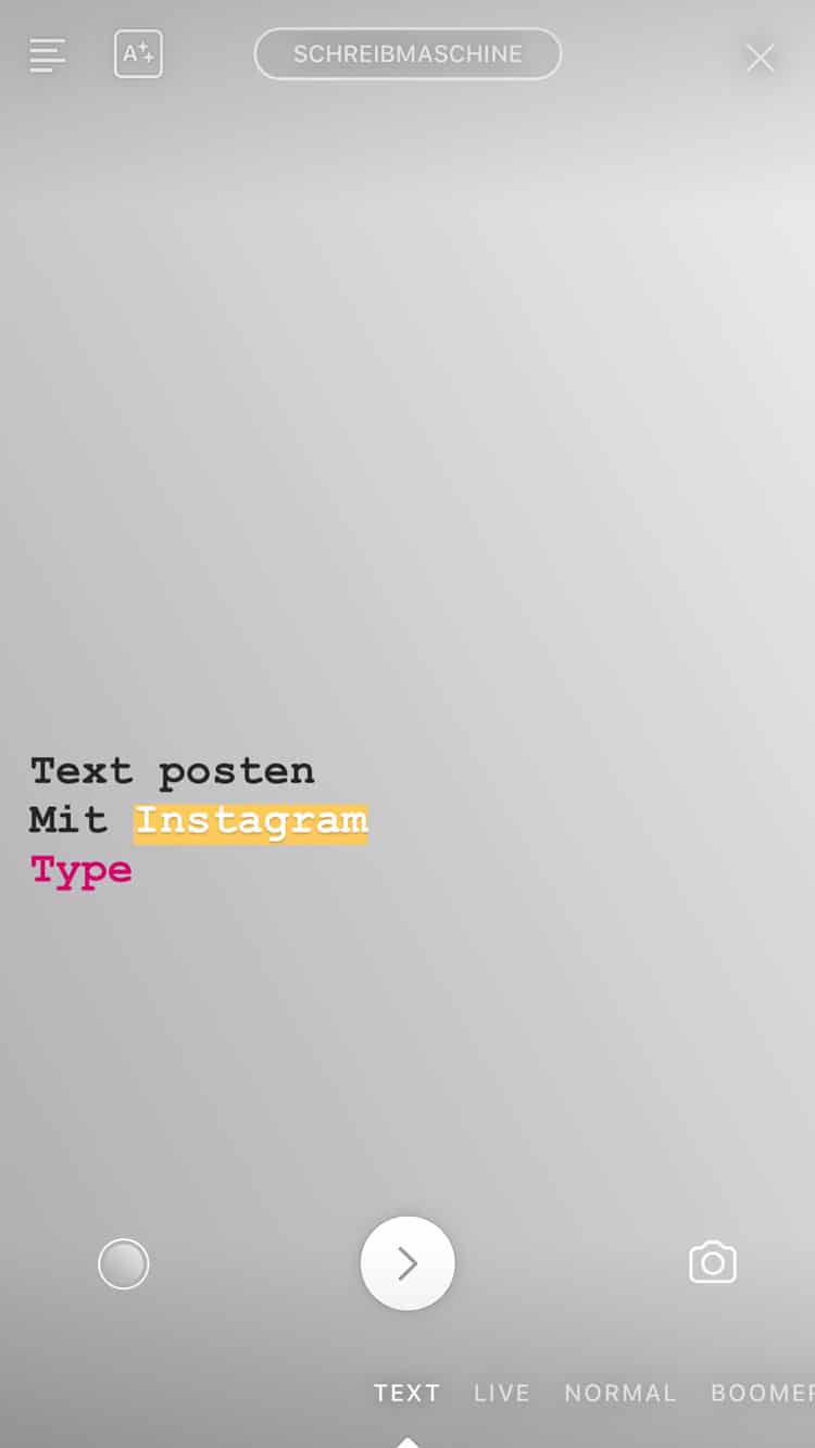 Instagram Type - post gifs and texts to Instagram Stories