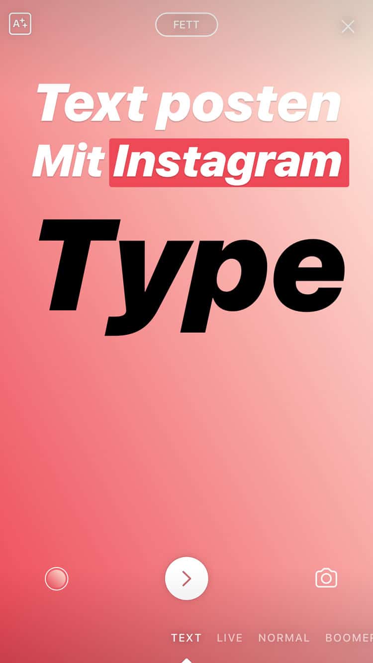 Instagram Type - post gifs and texts to Instagram Stories 4 Instagram Type - post gifs and texts to Instagram Stories