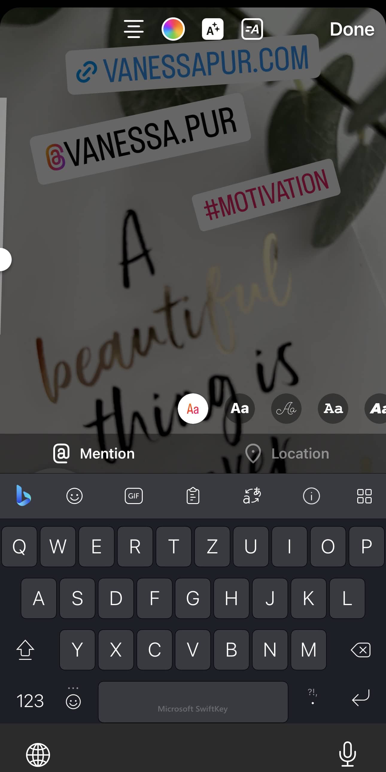 Instagram Type - post gifs and texts to Instagram Stories 6 Instagram Type - post gifs and texts to Instagram Stories