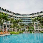 The W Hotel Singapore Sentosa Cove in Sentosa Island. Easily accessible from downtown, this luxury hotel has a large pool & spa, bar, hotel
