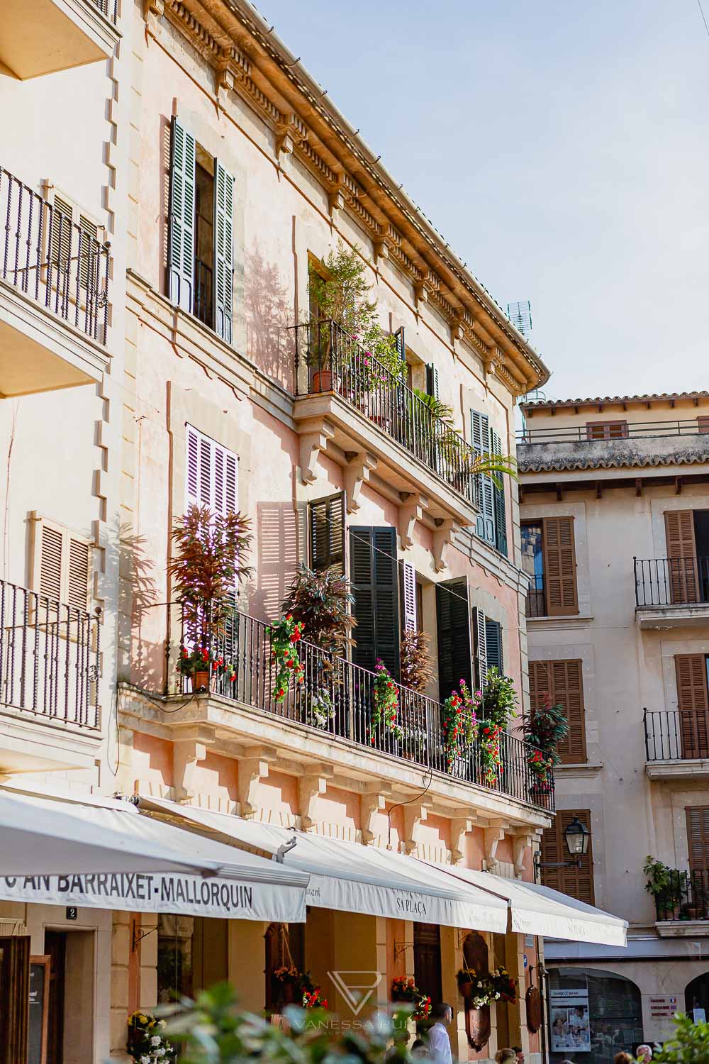 Alcudia Mallorca - historic old town and modern life - Alcudia Mallorca in Spain - tourists and hotels on the Mediterranean Sea, cycling routes, golf courses, beautiful historic old town, port