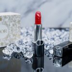 Dior Beauty - Rouge Dior Lipstick Satin Zinnia 743 as glossy red lipstick, long-lasting lipstick, luxury label Dior by Christian Dior