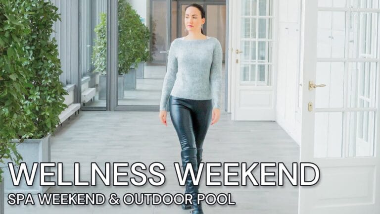 Bikini Time at Spa weekend with outdoor POOL in the SNOW – including hotel room tour
