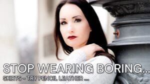 Leather Leggings, pencil skirt or wool dress with Pantyhose as Business Style