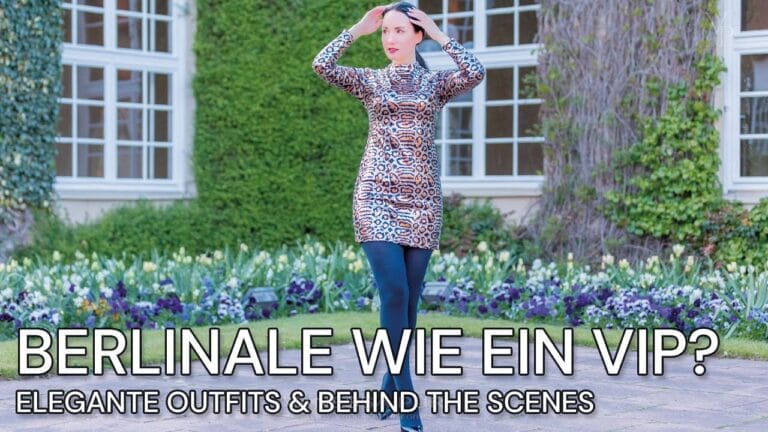 Lederhose oder Minikleid und Strumpfhose auf der Berlinale Backstage
